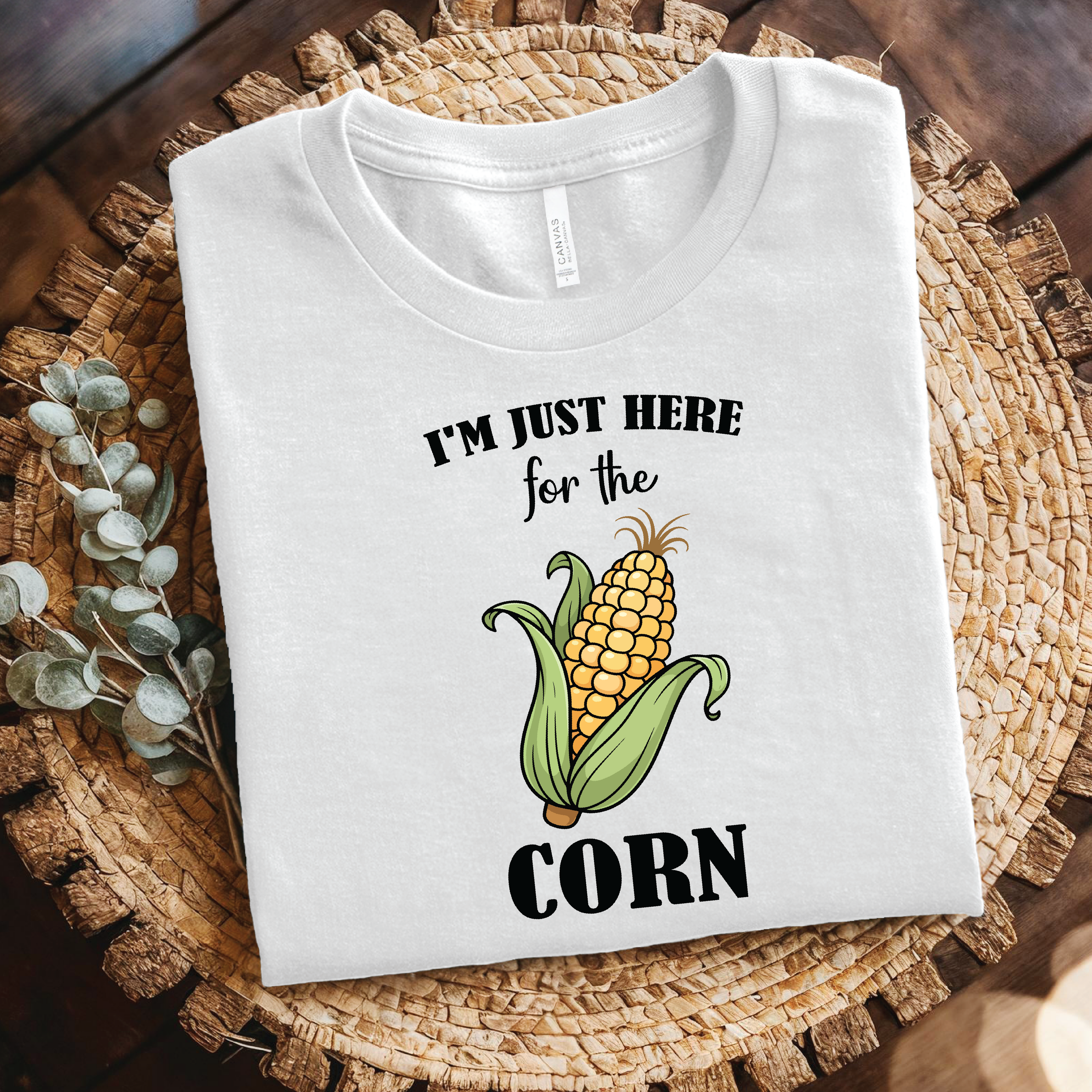 I'm Just Here for the Corn shirt - Funny Food Lover, Corn Lover t-shirt, Food Humor