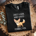 Fennec Fox shirt - Just a Girl Who Loves Fennec Fox shirt, Cute Animal Lover T-Shirt