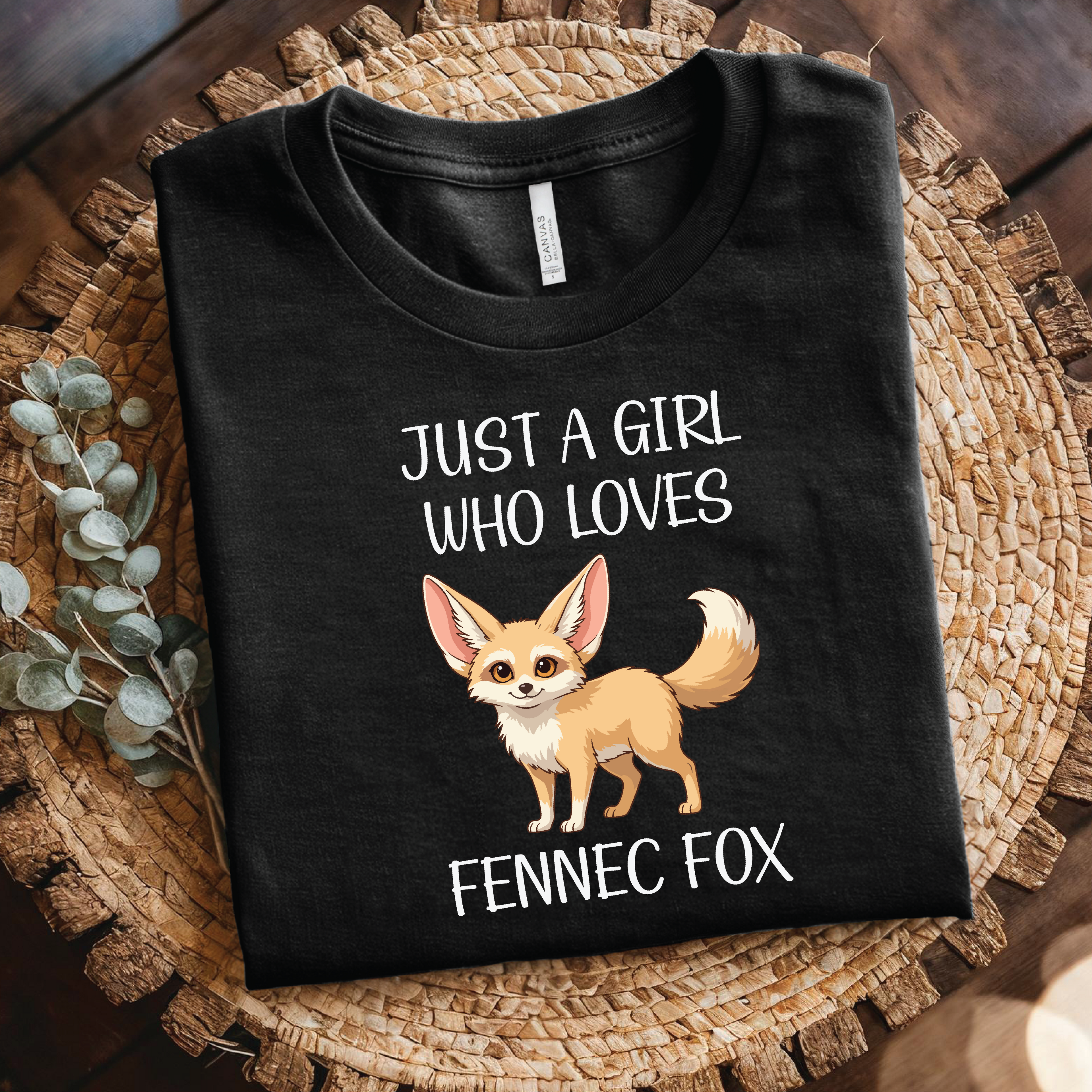 Fennec Fox shirt - Just a Girl Who Loves Fennec Fox shirt, Cute Animal Lover T-Shirt