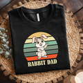 Rabbit Dad T-Shirt - Cute Retro Bunny Father’s Day shirt, Rabbit Quotes, Rabbit sayings
