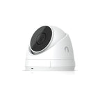 Ubiquiti G5 Turret Ultra 4K IP Camera, durable white housing, PoE-powered with AI motion detection and low-light performance.