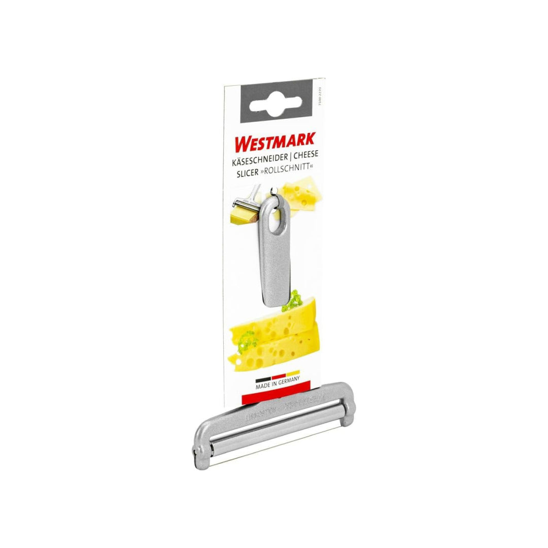 Retail packaging of Westmark Germany cheese slicer Rollschnitt