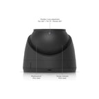 Back view of AI 2K Dome Security Camera showing flexible 3-axis adjustment for 360-degree rotation, 75-degree tilt, weatherproof IP66 and tamper-resistant IK04 rating.