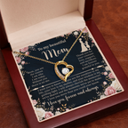 Forever Love Necklace for Mom – Sentimental Mother Gift – Elegant Jewelry with Message Card