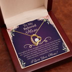 To My Beloved Mom Forever Love Necklace – Meaningful Gift for Mother – Mother's Day, Birthday, or Christmas Jewelry