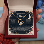 Forever Love Necklace for Mom – Sentimental Mother Gift – Elegant Jewelry with Message Card