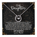 To My Daughter Lucky In Love Necklace – Meaningful Gift from Mom or Dad – Birthday, Graduation & Christmas Jewelry