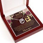 To My Mom Lucky In Love Necklace – Meaningful Gift for Mom – Mother's Day, Birthday, or Christmas Jewelry
