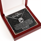 To My Daughter Lucky In Love Necklace – Meaningful Gift from Mom or Dad – Birthday, Graduation & Christmas Jewelry