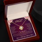 To My Mom Love Knot Necklace – Meaningful Gift for Mom – Mother's Day, Birthday, or Christmas Jewelry