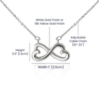Happy Anniversary Endless Love Necklace – Romantic Anniversary Gift for Her – Meaningful Jewelry with Message Card