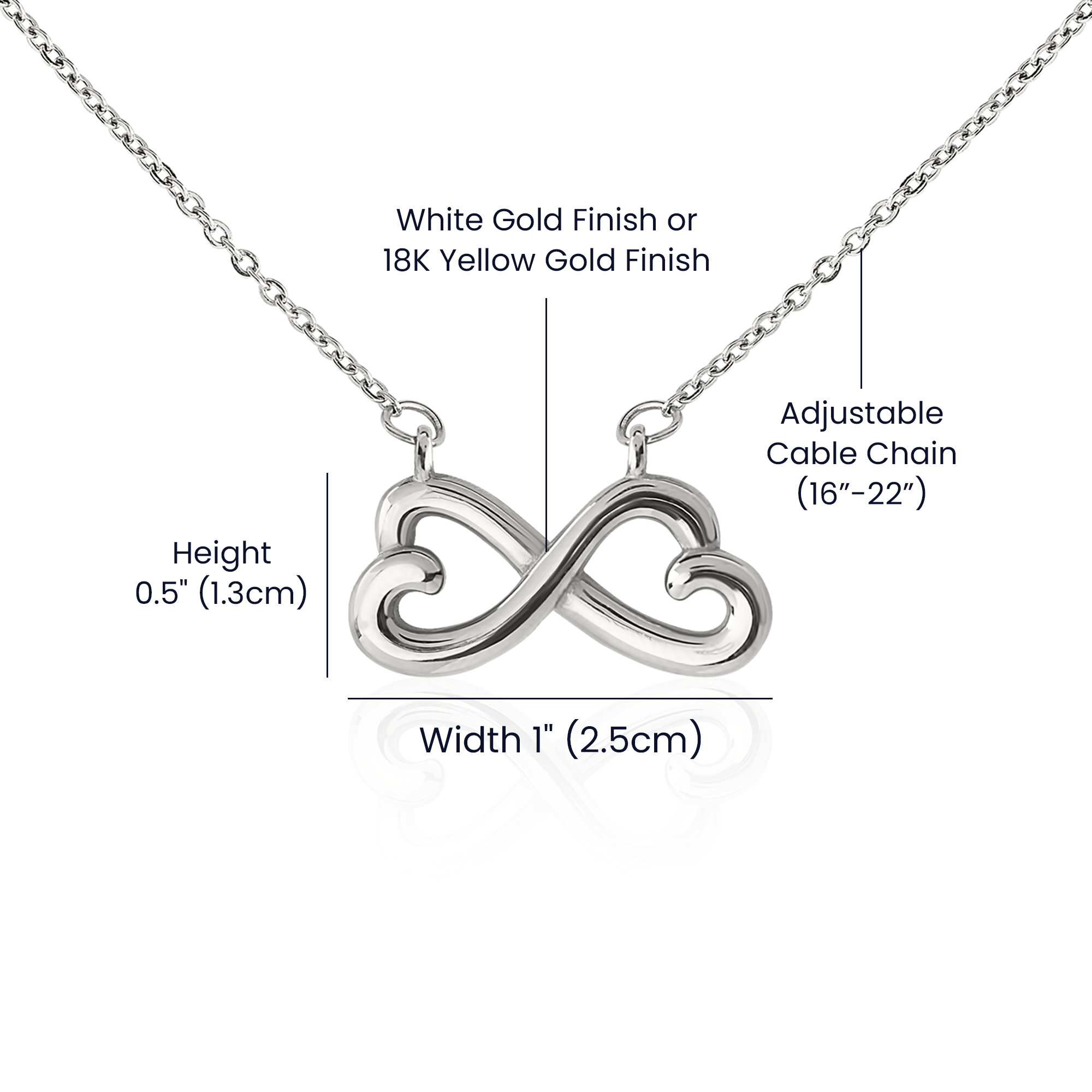 Happy Anniversary Endless Love Necklace – Romantic Anniversary Gift for Her – Meaningful Jewelry with Message Card