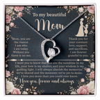 Forever Love Necklace for Mom – Sentimental Mother Gift – Elegant Jewelry with Message Card