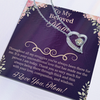 To My Beloved Mom Forever Love Necklace – Meaningful Gift for Mother – Mother's Day, Birthday, or Christmas Jewelry