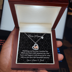 New Mom Baby Feet Heart Necklace – Meaningful Gift for New Mother – Baby Footprint Jewelry with Heart Pendant