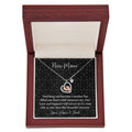 New Mom Baby Feet Heart Necklace – Meaningful Gift for New Mother – Baby Footprint Jewelry with Heart Pendant