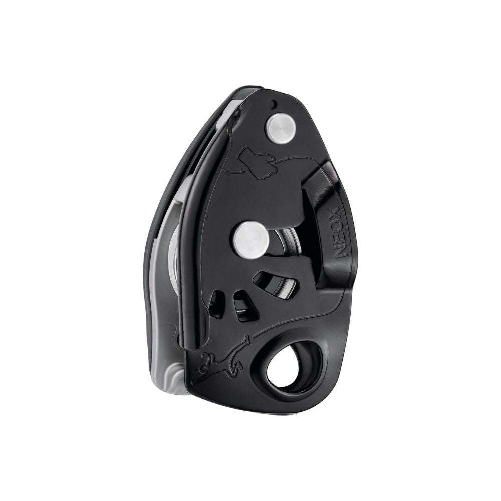petzl neox belay device with cam-assisted blocking​